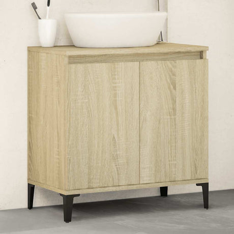 Vidaxl wastafelkast 58x33x60 cm bewerkt hout sonoma eikenkleurig