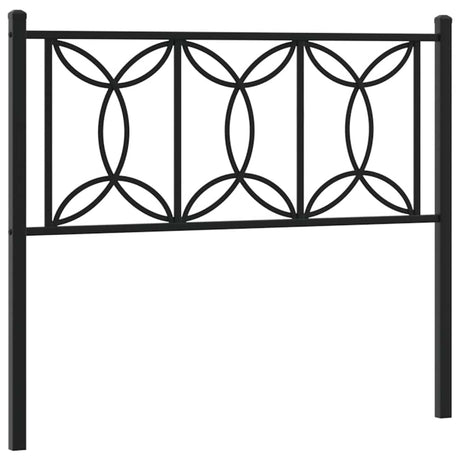 Vidaxl vervangend hoofdbord 107 cm metaal zwart