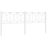 Vidaxl vervangend hoofdbord 200 cm metaal wit