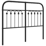 Vidaxl vervangend hoofdbord 120 cm metaal zwart