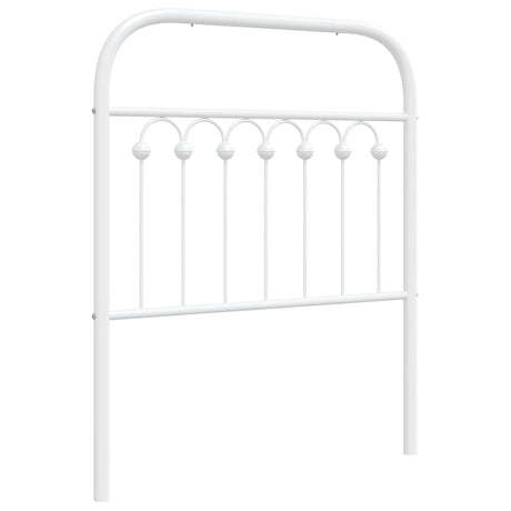 Vidaxl vervangend hoofdbord 75 cm metaal wit