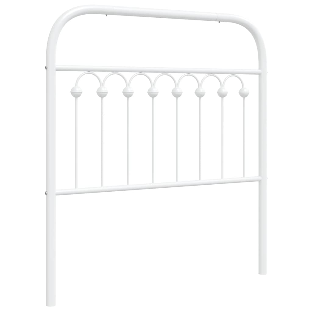 Vidaxl vervangend hoofdbord 90 cm metaal wit
