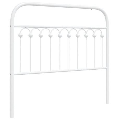 Vidaxl vervangend hoofdbord 107 cm metaal wit