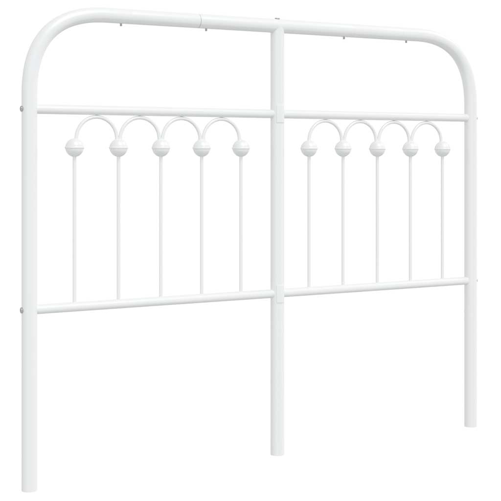 Vidaxl vervangend hoofdbord 120 cm metaal wit