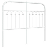 Vidaxl vervangend hoofdbord 120 cm metaal wit