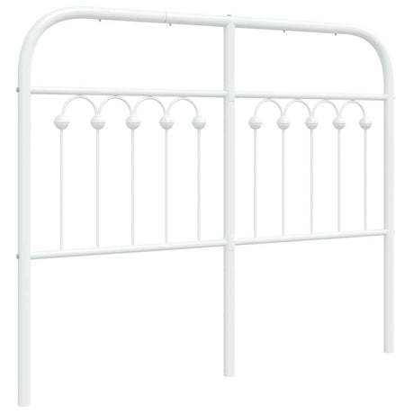 Vidaxl vervangend hoofdbord 120 cm metaal wit