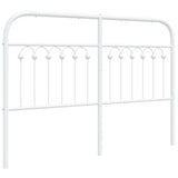 Vidaxl vervangend hoofdbord 135 cm metaal wit