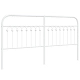 Vidaxl vervangend hoofdbord 180 cm metaal wit