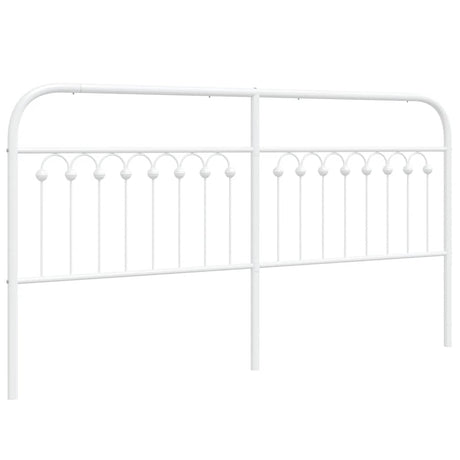 Vidaxl vervangend hoofdbord 180 cm metaal wit