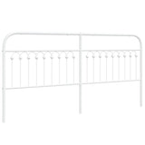 Vidaxl vervangend hoofdbord 200 cm metaal wit