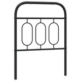 Vidaxl vervangend hoofdbord 75 cm metaal zwart