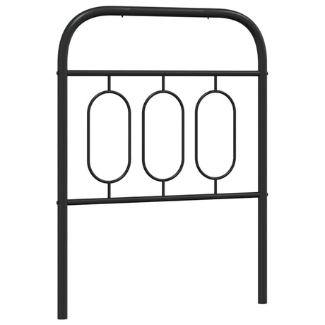 Vidaxl vervangend hoofdbord 75 cm metaal zwart