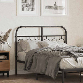Vidaxl vervangend hoofdbord 120 cm metaal zwart