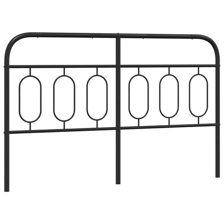 Vidaxl vervangend hoofdbord 137 cm metaal zwart