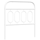 Vidaxl vervangend hoofdbord 90 cm metaal wit