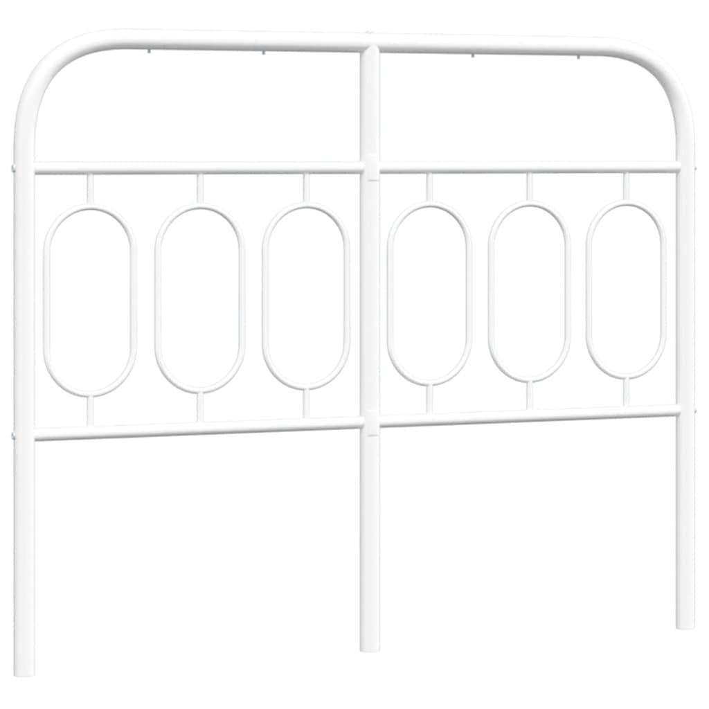 Vidaxl vervangend hoofdbord 120 cm metaal wit