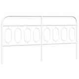 Vidaxl vervangend hoofdbord 183 cm metaal wit