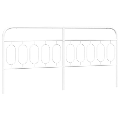 Vidaxl vervangend hoofdbord 200 cm metaal wit
