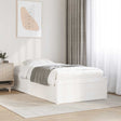 Vidaxl bedframe zonder matras massief grenenhout wit 75x190 cm
