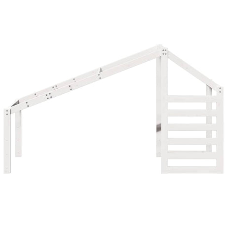 Vidaxl kinderbedhuisje 198x87x113 cm massief grenenhout wit