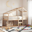 Vidaxl kinderbedhuisje 198x97x113 cm massief grenenhout