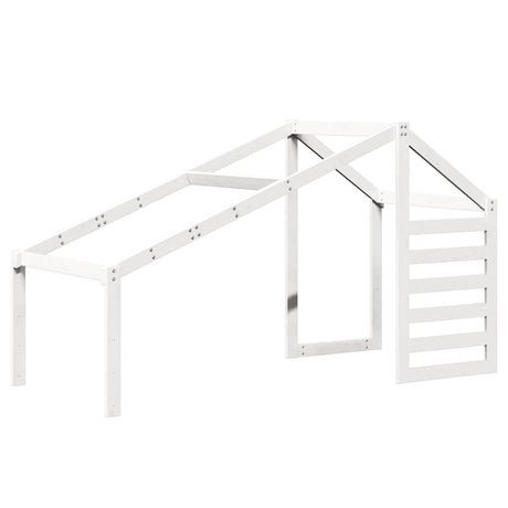 Vidaxl kinderbedhuisje 188x97x113 cm massief grenenhout wit