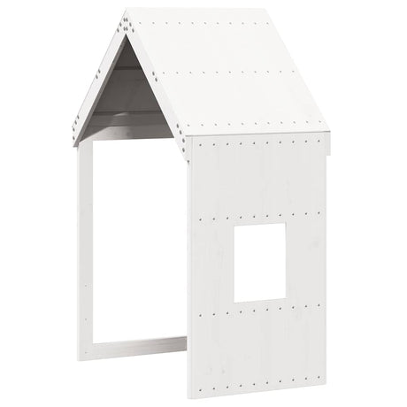 Vidaxl kinderbedhuisje 60x89x134,5 cm massief grenenhout wit
