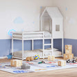 Vidaxl kinderbedhuisje 60x89x134,5 cm massief grenenhout wit
