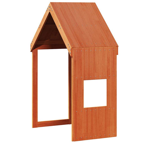 Vidaxl kinderbedhuisje 55x99x139,5 cm massief grenenhout wasbruin