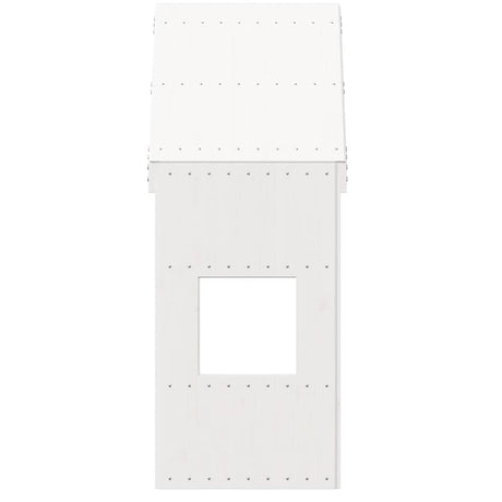 Vidaxl kinderbedhuisje 55x84x132 cm massief grenenhout wit