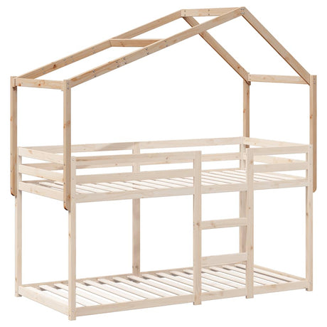 Vidaxl kinderbedhuisje 213x85,5x144,5 cm massief grenenhout