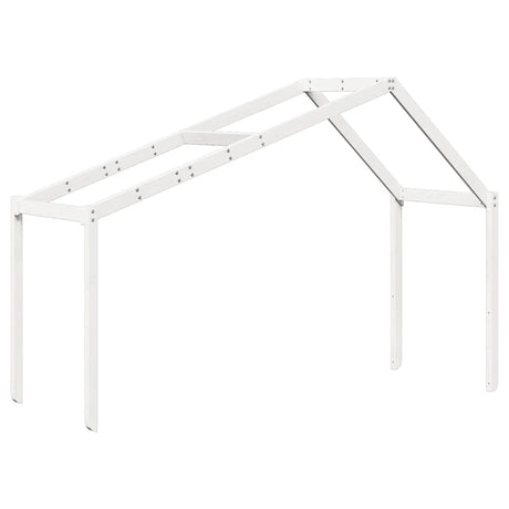 Vidaxl kinderbedhuisje 213x85,5x144,5 cm massief grenenhout wit