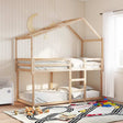 Vidaxl kinderbedhuisje 203x95,5x142 cm massief grenenhout