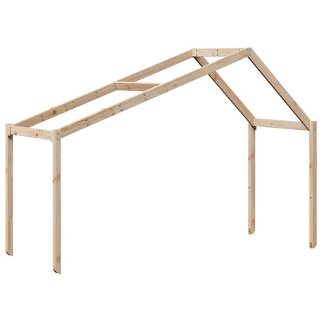 Vidaxl kinderbedhuisje 203x80,5x142 cm massief grenenhout