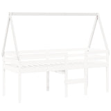Vidaxl kinderbedhuisje 209x85,5x88 cm massief grenenhout wit