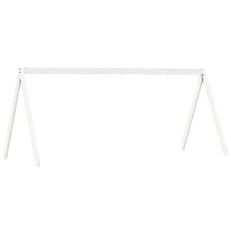 Vidaxl kinderbedhuisje 199x95,5x88 cm massief grenenhout wit