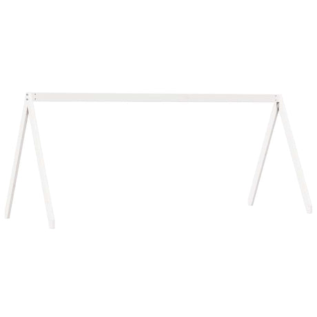 Vidaxl kinderbedhuisje 199x80,5x88 cm massief grenenhout wit
