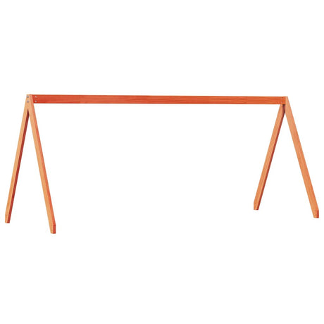 Vidaxl kinderbedhuisje 199x80,5x88 cm massief grenenhout wasbruin