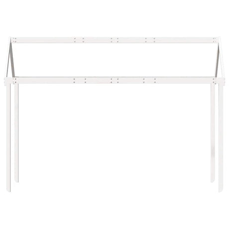 Vidaxl kinderbedhuisje 217x95,5x159 cm massief grenenhout wit
