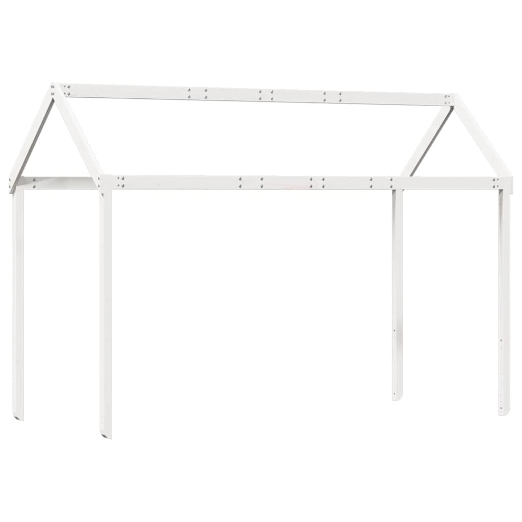 Vidaxl kinderbedhuisje 207x95,5x159 cm massief grenenhout wit