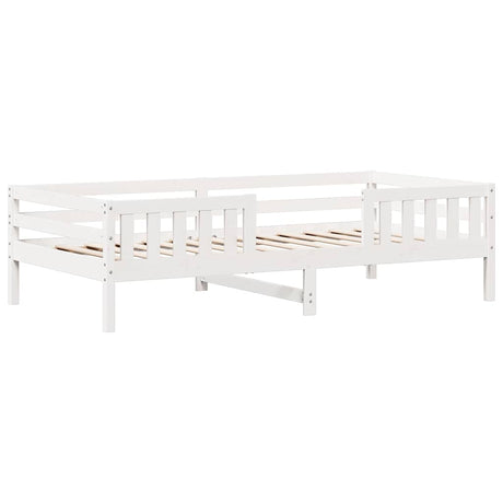 Vidaxl bedframe zonder matras massief grenenhout wit 80x200 cm