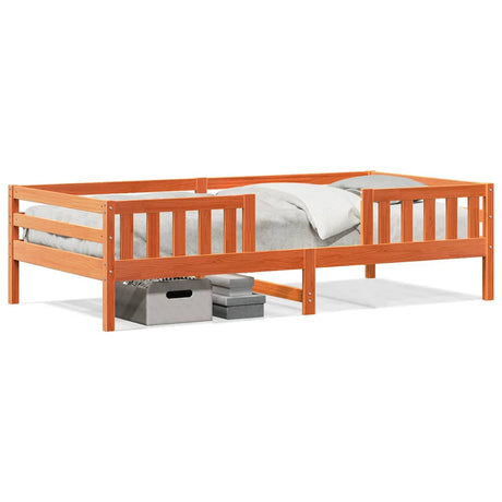 Vidaxl bedframe zonder matras massief grenenhout wasbruin 80x200 cm