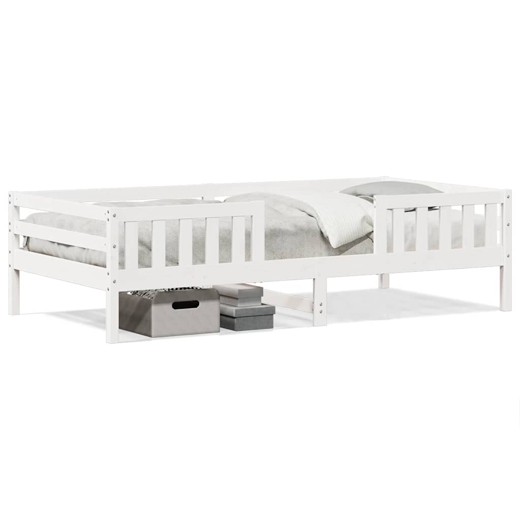 Vidaxl bedframe zonder matras massief grenenhout wit 90x190 cm