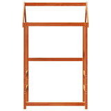 Vidaxl kinderbedhuisje 108x70x176,5 cm massief grenenhout wasbruin
