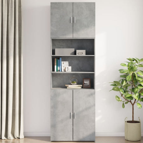 Vidaxl wandkast 80x42,5x64 cm bewerkt hout betongrijs