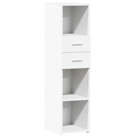 Vidaxl hoge kast 30x42,5x124 cm bewerkt hout wit