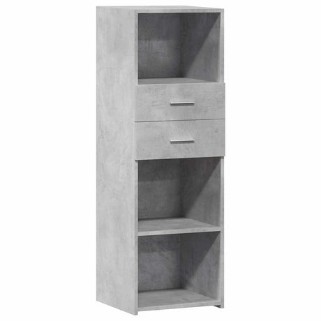 Vidaxl hoge kast 40x42,5x124 cm bewerkt hout betongrijs