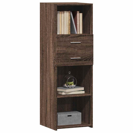 Vidaxl hoge kast 40x42,5x124 cm bewerkt hout bruin eikenkleurig