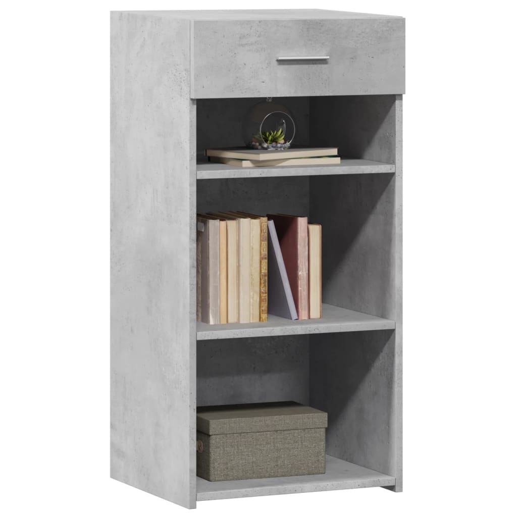 Vidaxl dressoir 45x42,5x93 cm bewerkt hout betongrijs