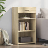 Vidaxl dressoir 50x42,5x93 cm bewerkt hout sonoma eikenkleurig